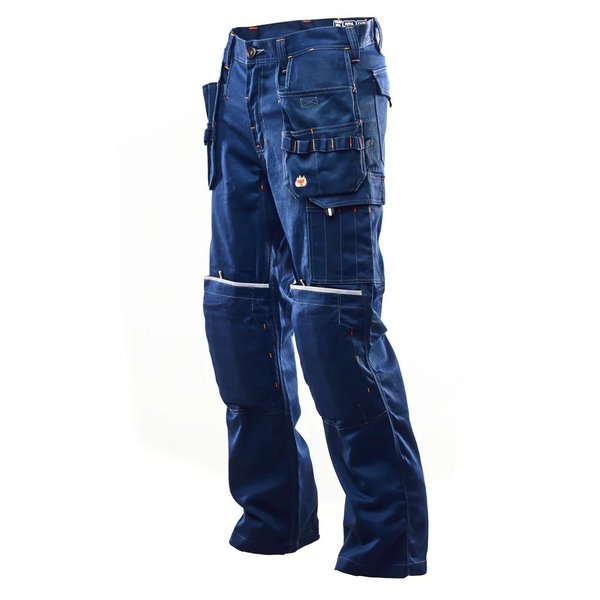 Kontra Uniforms Navy Pants with Nuts and bolts 40W x 32L KON1228